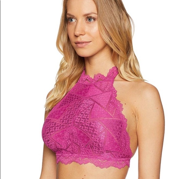 Free People Other - Free People Moonstruck high neck lace halter bra